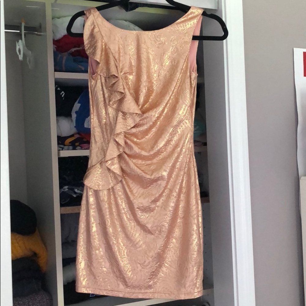Gold dress!